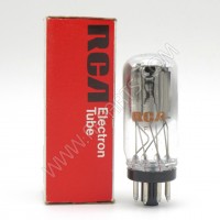 6SL7GT RCA Hi-Mu Twin Triode Audio Tube Coin Base Black Plates (NOS)