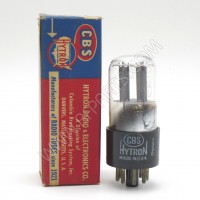 6SL7GT CBS Hytron Hi-Mu Twin Triode Audio Tube Gray Plates (NOS) 