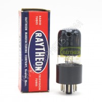 6SL7GT Raytheon Hi-Mu Twin Triode Audio Tube Coated Glass (NOS)