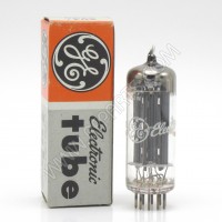 6V4/EZ80 General Electric Miniature Full Wave Rectifier Black Plate Made in Great Britain (NOS/NIB)