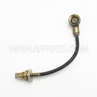 7500-072-.6 Cable Assembly 6 inches with BNC Female Bulkhead to Chassis Connector (NOS)