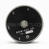 78-0404 Dow-Key SP4T Four Position Coax Switch 50-450 MHz 1kw PEP (Pull)