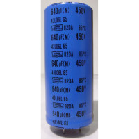 82DA641M450 Electrolytic Capacitor, 640uf 450v, Radial Lead, Nippon Chemicon