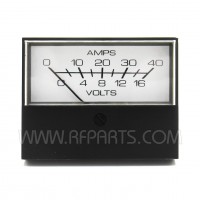 920050 Modutec Analog Panel Meter 0 - 40 Amps and 0 -16 Volts (NOS)