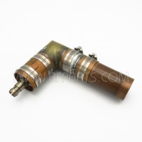 920292-7 Cablewave Systems (RFS) 1 5/8" Unflanged Offset 90 Degree Adapter and Clamps (Pull)