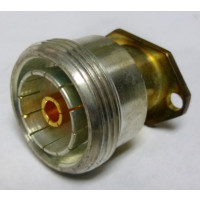 9213-000-A911-4 Connector, 7/16 DIN Female, 2 hole Panel Mount, Delta RF