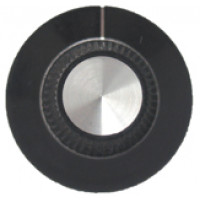 KNOB2E Tuning knob, black w/skirt