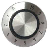 TOYA  Black / Chrome Tuning Knob - Skirt # 0-10