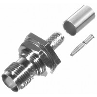 RFT-1213-X RF Industries TNC Female Crimp Bulkhead Connector for Cable Group X