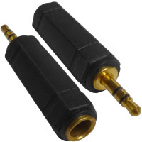 AS531  Adapter, 1/4" Stereo Jack to 3.5mm Stereo Plug