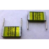 B37541C Capacitor, polyester, radial, ; .01 uf 250 vdc/160 vac