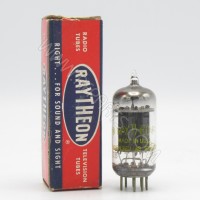 5963 Raytheon Black Plate Medium Mu Twin Triode Tube (NOS/NIB)
