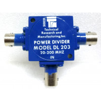 DL203 Power Divider, 20-200 MHz, 33dB Isolation, TRM
