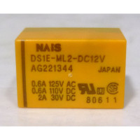 DS1E-ML2-DC12V Relay,12v 2-coil, latching. : matsushita