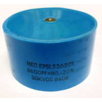EPSL5362ZS High Energy Doorknob Capacitor 3600pf 30kv