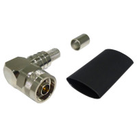 EZ-400-NMH-RA-X Times Microwave Right Angle Type-N Male Crimp Connector for LMR®400 Cable