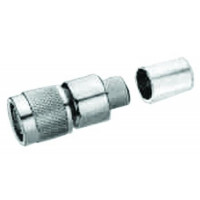EZ-400-TM-RP Times Microwave Reverse Polarity TNC Male Crimp Connector for Cable Group I