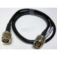 Pre-Made Andrew 4 foot FSJ1-50 Sureflex Cable Assembly with Type-N Male Connectors on Both Ends