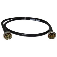 F4-PDMDM-2  24 inches (2 ft) FSJ4-50B W-7/16 DIN Male Connectors Installed