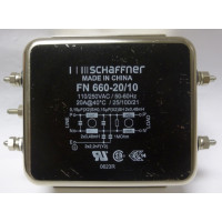 FN660-20/10  EMI Noise Filter, 20amp 110/250vac, Schaffner