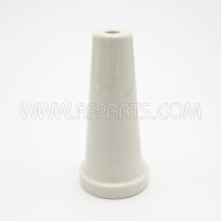 Johnson Glazed Ceramic Pillar with Round Base (Pull)