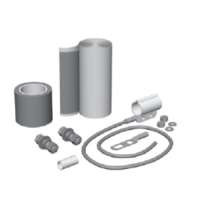 GKC58 Eupen Clip on Ground Kit for 5/8" Cables - 5' Lead W/ Unattached 3/8" Two Hole Lug