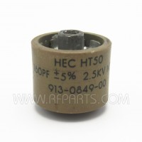 HT50 High Energy Doorknob Capacitor 160pf 2.5kv 5% (Pull)