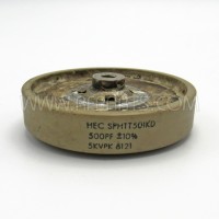 SPHTT501KD High Energy Doorknob Capacitor 500pf 5Kv 10% (Pull)