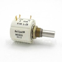 S7296 Helipot 10 Turn 10K Ohm Panel Mount Rotary Potentiometer (NOS)