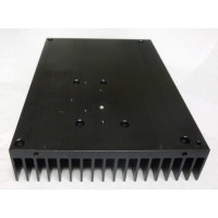 HSBLK7 Black Anodized Aluminum Heatsink 5.5" x 7.75" x 1.25"