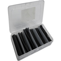 HST160-BLK Heat Shrink Box of 160 Black Pieces 4" Each
