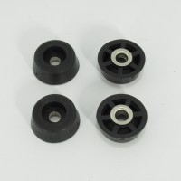 SF6B  Cabinet Feet w/Steel Support, Black (Pack of 4) Budwig 