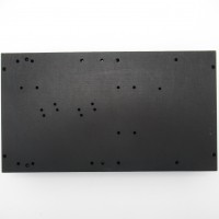 HSBLK-9.8 Black Anodized Aluminum Heatsink 5.5 x 9.875 x 1.25 Multiple Pre-Drilled Holes