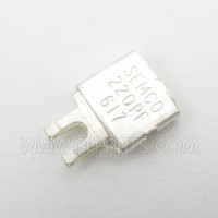J101-220F Semco Metal Cased Mica Capacitor Case F 220pf 250v (NOS)