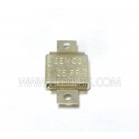 J101-25 Unelco Metal Cased Mica Capacitor Case D with Holes 25pf 350v (NOS)