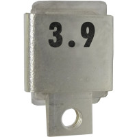 J101-3.9 Unelco Metal Cased Mica Capacitor Case A 3.9pf 300v (NOS)
