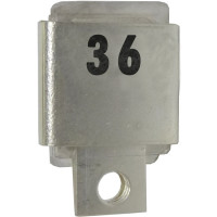 J101-36 FW Metal Cased Mica Capacitor Case A 36pf 350v (NOS)