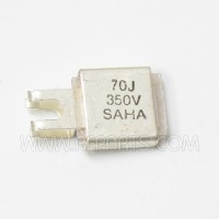 J101-70 Saha  Metal Cased Mica Capacitor Case F 70pf 350v (NOS)