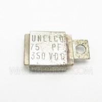 J101-75 FW Metal Cased Mica Capacitor Case A 75pf 350v (NOS)