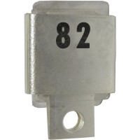 J101-82 FW / Unelco Metal Cased Mica Capacitor Case A 82pf 350v (NOS)