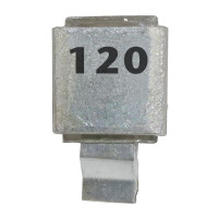 J602-120 FW Metal Cased Mica Capacitor 120pf 250v (NOS)