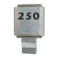 J602-250 FW Metal Cased Mica Capacitor 250pf 100v (NOS)