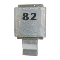 J602-82 FW Metal Cased Mica Capacitor 82pf 250v (NOS)