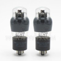 JAN-CHS-6L6GA Sylvania Black Plate Beam Power Amplifier Tube Matched Pair (2)  (NOS)