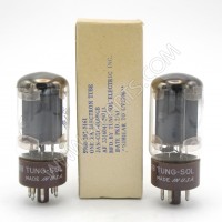 6L6WGB Tung-Sol JAN-CTL / 5881 Electron Tube Matched Pair (2) (NOS/NIB)