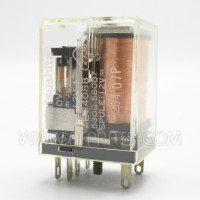 K2-12V-1 Matsushita DPDT Relay 12v with Solder Terminals with Mounting Post (NOS)