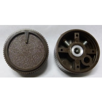 SS-175-2 Brown Tuning Knob with Pointer 1/4" Shaft