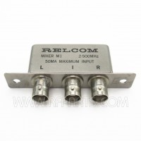 M1 RelCom BNC Female Mixer .2-500 MHz (NOS)
