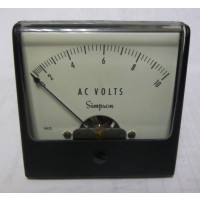 1257-V10 Simpson Meter Movement 0-10vac (NOS)