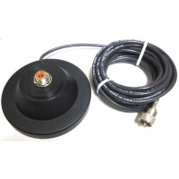 Wilson Antenna 5" Magnet Mount 16.5ft RG58/AU Cable - Black (NOS/NIB)
